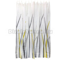 Штора для ванной Рыжий кот SC-PE-27 180х180, белая, листва