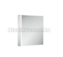 Зеркальный шкаф из алюминия для ванной комнаты Sancos Evoke 600x700х136 мм с LED подсветкой SC8060