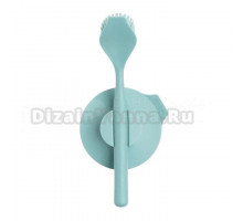 Щетка Brabantia SinkSide 117602 для мытья посуды с держателем на присоске, мятная