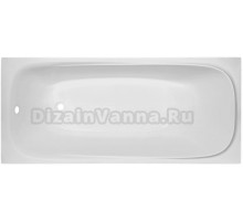 Акриловая ванна CBath Saturn 170x75 см, встраиваемая, белая, с каркасом