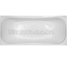 Акриловая ванна CBath Kronos 180x80 см, встраиваемая, белая, с каркасом