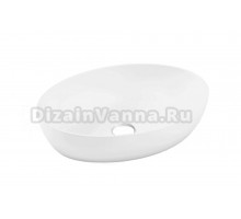 Накладная раковина Belux Турин 54 глянцевая белая, овальная