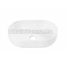 Накладная раковина Belux Турин 56 глянцевая белая, овальная