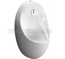 Писсуар подвесной VitrA Arkitekt 5999B003-5555 сенсорный, глянцевый белый, с сифоном, безободковый, со смывным механизмом