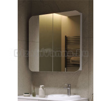 Зеркало-шкаф Alavann Cosmetic трюмо 80x80 с приближением, глянцевый белый