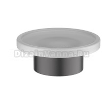 Мыльница Timo Saona 13221/18 стеклянная, черная