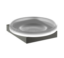 Мыльница Timo Petruma 15221/18 настенная, стеклянная, черная