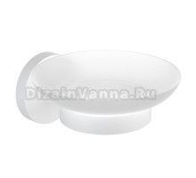 Мыльница Timo Saona 13021/16 настенная, стеклянная, белая