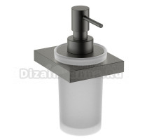 Дозатор для жидкого мыла Timo Petruma 15239/18 настенный, черный, серый