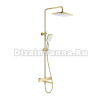 Душевая стойка Splenka S224 S224.26.03 с термостатом, сатин золотой