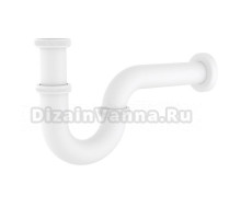 Сифон для раковины Timo 961/16L 32 мм, бутылочный, матовый белый