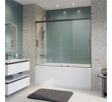 Шторка на ванну Cezares Tandem Soft VF-2-180/145-C-GM-IV стекло прозрачное