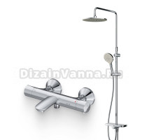 Душевой комплект Термостат AM.PM Like F8050000, для ванны с душем + Стойка