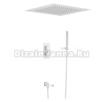 Душевой комплект Timo Petruma SX-5019/16SM С ВНУТРЕННЕЙ ЧАСТЬЮ, белый матовый