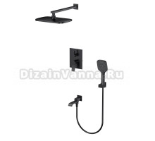 Душевой комплект Splenka S31 S31.27.06 С ВНУТРЕННЕЙ ЧАСТЬЮ, черный