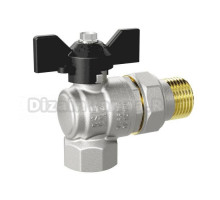 Шаровой кран LD Pride 47.206.15 1/2" ВРx1/2" НР, угловой