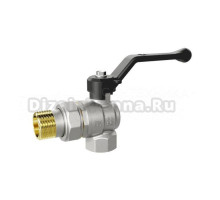 Шаровой кран LD Pride 47.207.15 1/2" ВРx1/2" НР, угловой