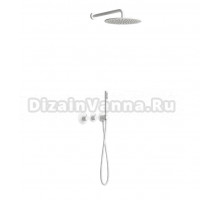 Душевой комплект Timo Saona SX-2359/16SM С ВНУТРЕННЕЙ ЧАСТЬЮ, с термостатом, белый матовый