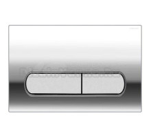 Кнопка смыва для унитаза AZARIO NEW AZ-004 пластик, цвет глянцевый хром