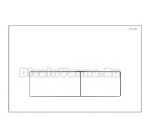 Кнопка смыва для унитаза AZARIO NEW AZ-015 пластик, цвет глянцевый белый