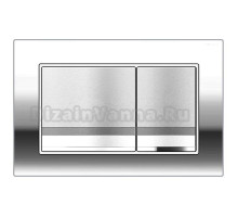 Кнопка смыва для унитаза AZARIO NEW AZ-001 пластик, цвет глянцевый хром