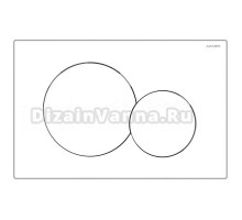 Кнопка смыва для унитаза AZARIO NEW AZ-010 пластик, цвет глянцевый белый