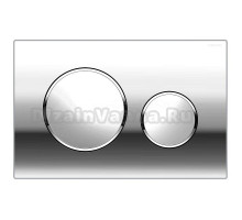 Кнопка смыва для унитаза AZARIO NEW AZ-017 пластик, цвет глянцевый хром