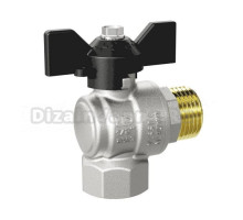 Шаровой кран LD Pride 47.202.15 1/2" ВРx1/2" НР, угловой