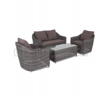 Комплект садовой мебели 3 в 1 4SiS Кон Панна графит