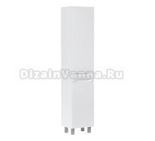 Шкаф-пенал для ванной EQUIL Corner 40 напольный, глянцевый белый