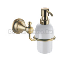 Дозатор для жидкого мыла AZARIO Elvia AZ-91112Q настенный, бронза, белый