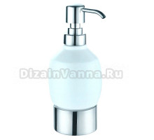 Дозатор для жидкого мыла AZARIO Forny AZ-128CH настольный, хром, белый