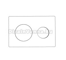 Кнопка смыва для унитаза AZARIO AZ-8200-0012/P40-0130-0025 пластик, цвет глянцевый белый