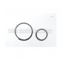 Кнопка смыва для унитаза AZARIO AZ-8200-0045 пластик, цвет глянцевый белый, хром