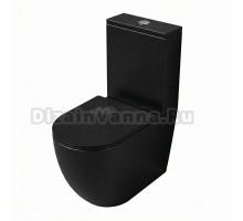Унитаз-компакт напольный Grossman GR-4494BMSQ с микролифтом, черный матовый