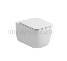 Унитаз подвесной Grossman GR-4409SQ с микролифтом, белый глянец