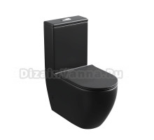 Унитаз-компакт напольный Grossman GR-4419BMS с микролифтом, черный матовый