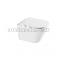 Унитаз подвесной Grossman GR-4403SQ с микролифтом, белый глянец