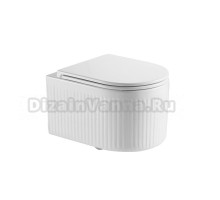 Унитаз подвесной Grossman GR-4408SQ с микролифтом, белый глянец