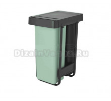 Мусорное ведро Brabantia Sort&Go 232527 2 шт, 30 л, мятно-голубое, темно-серое