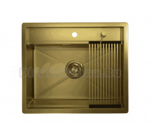 Мойка кухонная Granula Kitchen Space 6051 золото сатин