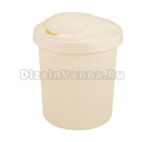 Мусорное ведро Spin&Clean Soul 249494 12 л, айвори