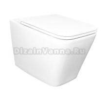 Унитаз приставной напольный AZARIO Teramo AZ-003D-NR глянцевый белый