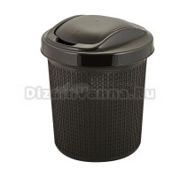 Мусорное ведро Spin&Clean Soul 249495 12 л, венге