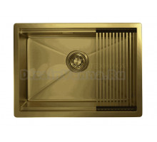 Мойка кухонная Granula Kitchen Space 6045U золото сатин
