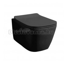 Унитаз подвесной AZARIO Boca AZ-2002-MB матовый черный