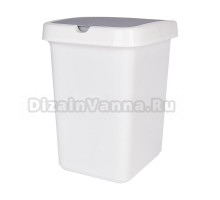 Мусорное ведро Spin&Clean Step 249487 25 л, белое
