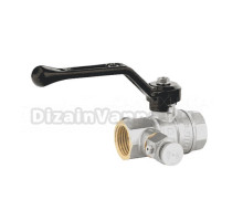 Шаровой кран LD Pride 44.345.15 1/2" ВРx1/2" ВР, со спускником