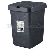 Мусорное ведро Spin&Clean Stone 272782 25 л, темный камень