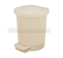 Мусорное ведро Spin&Clean Soul 249491 6 л, айвори